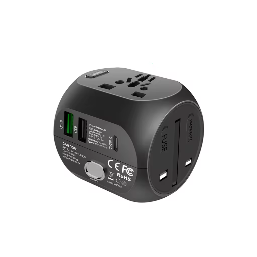 Universal Travel Adapter US/UK/AU/EU Multiple Plug Converter