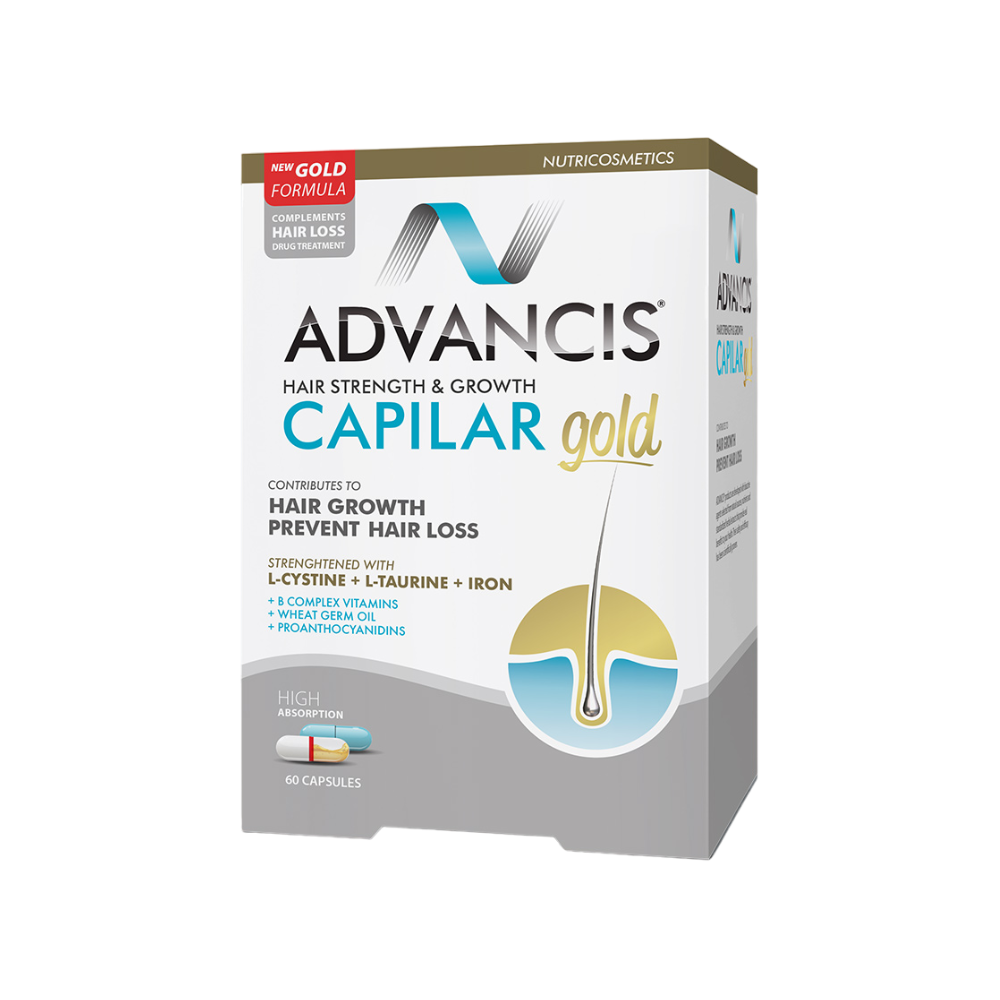 Advancis Hair Strength & Growth Capilar Gold – 60 Capsules