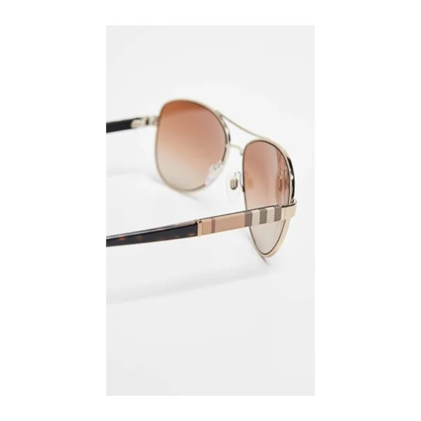 Burberry BE3080 Sunglasses - Light Gold with Brown Gradient Lens - Image 3