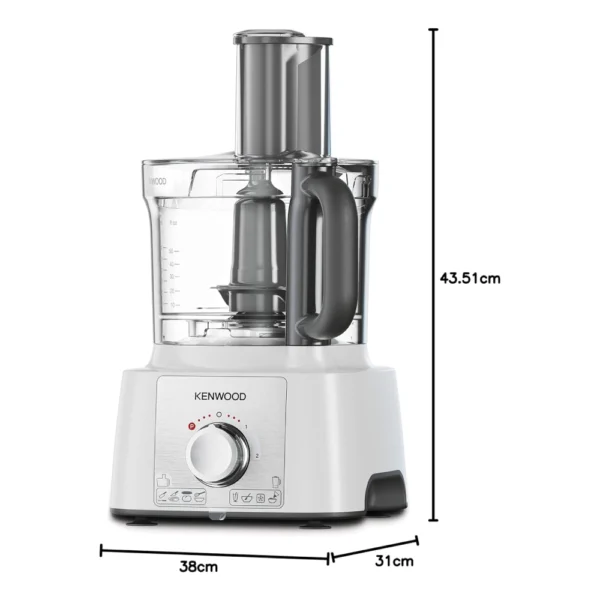 Kenwood 1000W Food Processor FDP65.400WH – 3L Bowl - Image 2