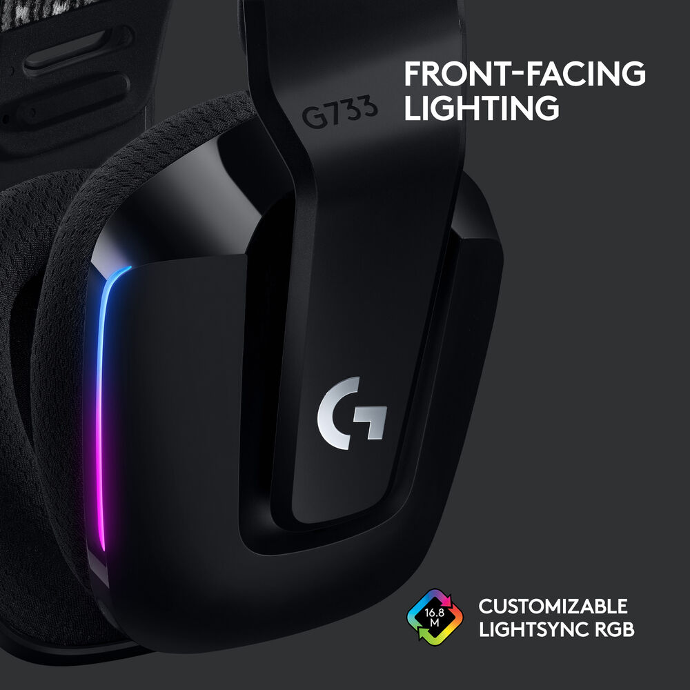 Logitech G733 LIGHTSPEED Wireless Gaming Headset – Black - Image 5