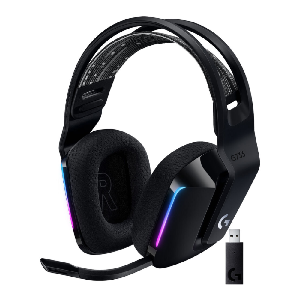 Logitech G733 LIGHTSPEED Wireless Gaming Headset – Black
