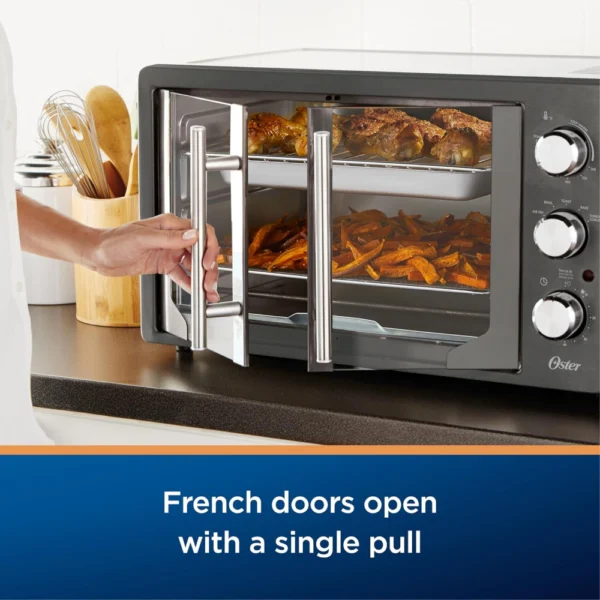 Oster Extra-Large French Door Air Fryer Countertop Oven - Image 5