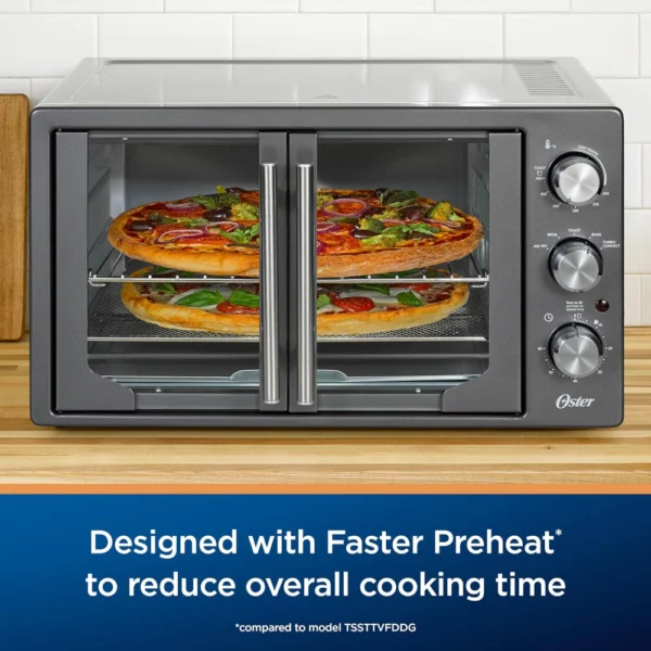 Oster Extra-Large French Door Air Fryer Countertop Oven - Image 3