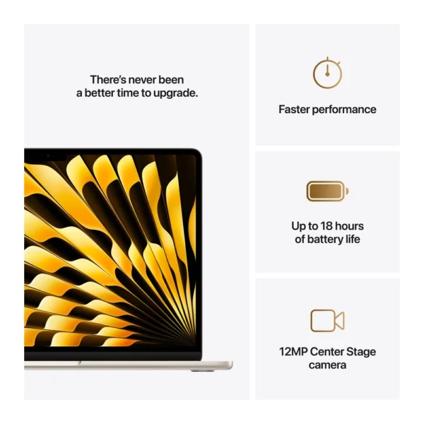 Apple MacBook Air MW0Y3HN/A| M4 CPU-16GB RAM-256GB SSD-13.6” - Image 5