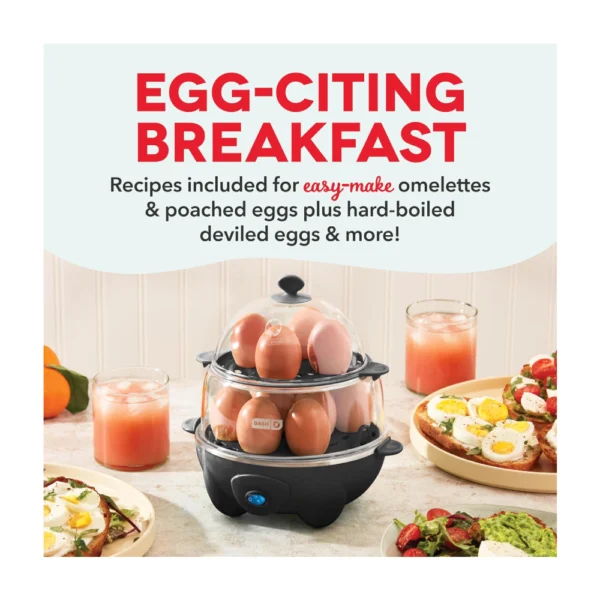DASH Deluxe Rapid Egg Cooker – 12 Egg Capacity - Image 3