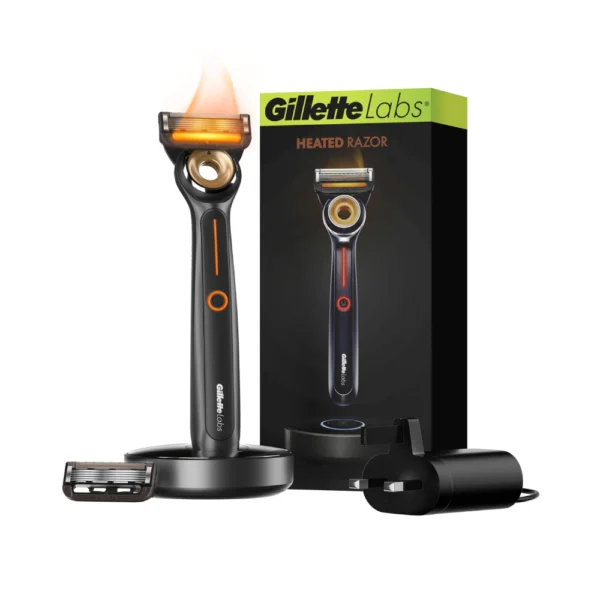 GilletteLabs Heated Razor Starter Shave Kit for men
