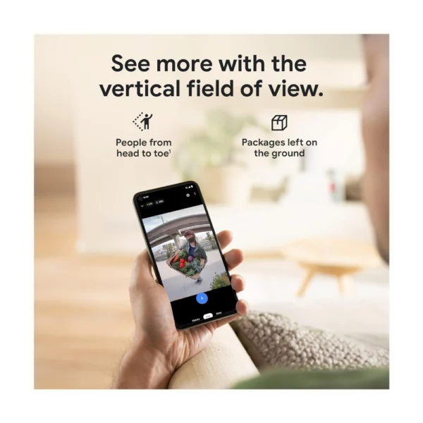 Google Nest Wi‑Fi Video Doorbell – Battery‑Operated (Ivy) - Image 3