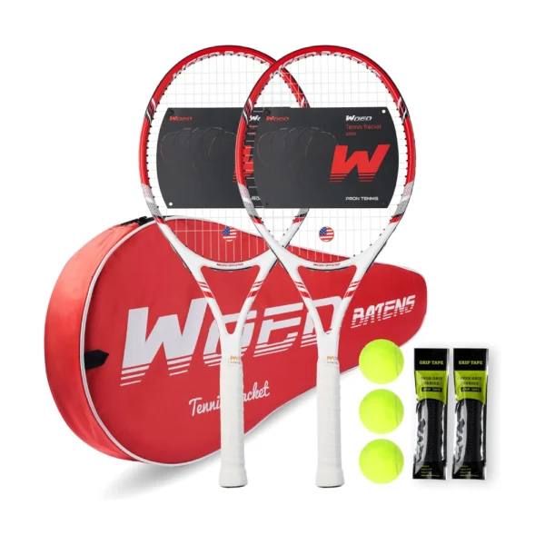 Pro Tennis Racket for Adults – 27" Speed Tennis Racquet Set
