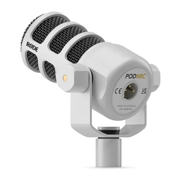 RØDE PodMic Cardioid Dynamic Broadcast Microphone – White - Image 4