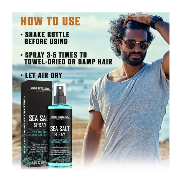 Viking Revolution Sea Salt Spray for Men – 8.8oz - Image 2