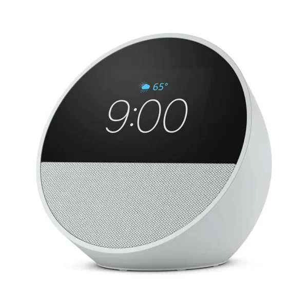 Echo Spot Bundle (2024 Release) – Glacier White - Image 4