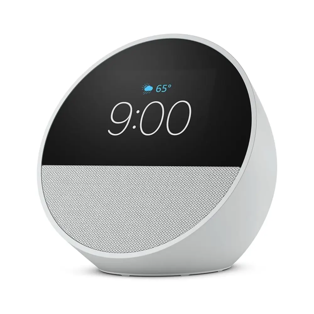 Echo Spot Bundle (2024 Release) β Glacier White - Image 4