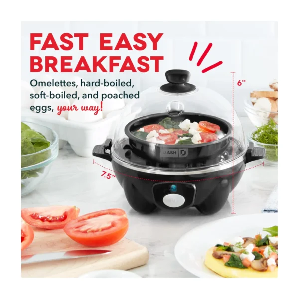 DASH Rapid Egg Cooker – 6 Egg Capacity Electric Cooker - Image 4