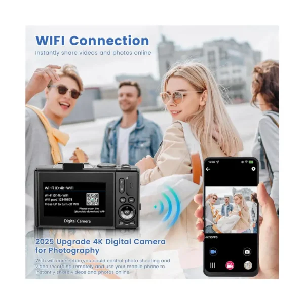 4K Digital Camera for Photography & Vlogging - Image 3
