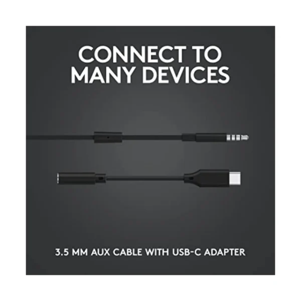 Logitech G333 Gaming Earphones – Black - Image 4