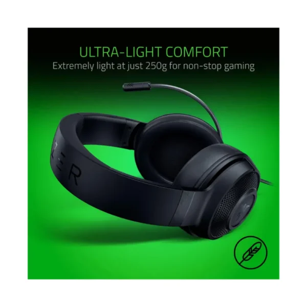 Razer Kraken X Ultralight Gaming Headset – Black - Image 3