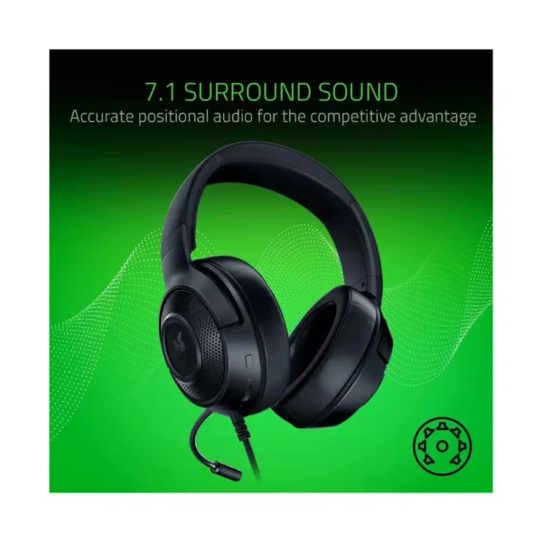 Razer Kraken X Ultralight Gaming Headset – Black - Image 2