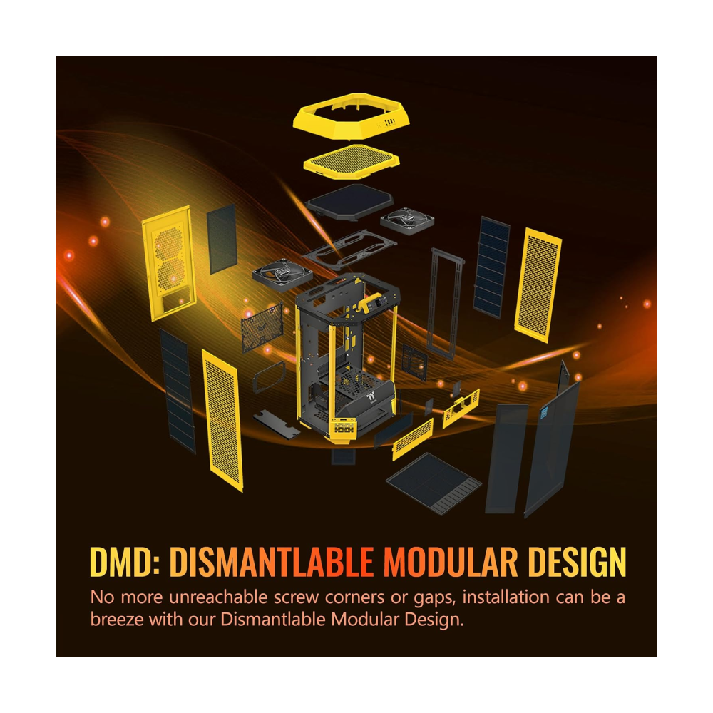 Thermaltake Tower 300 Bumblebee Micro-ATX Case – Bold & Compact - Image 3