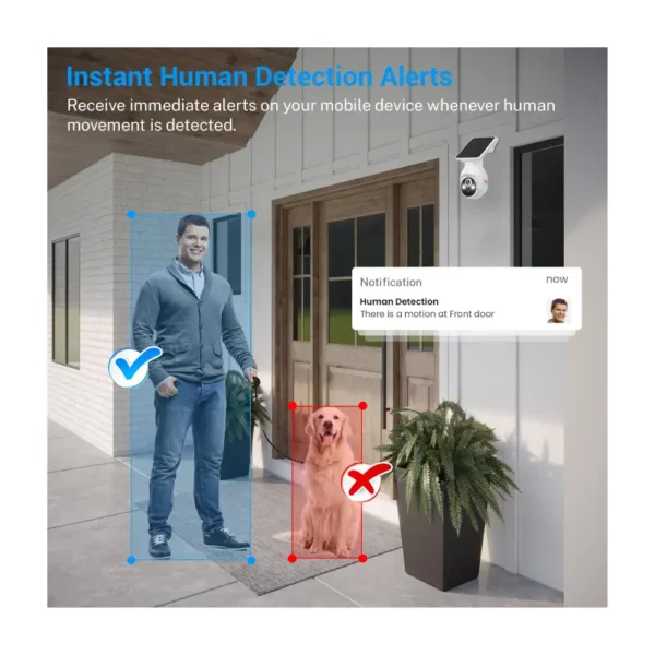 1080p Wireless Security Camera with Solar Panel - Image 4