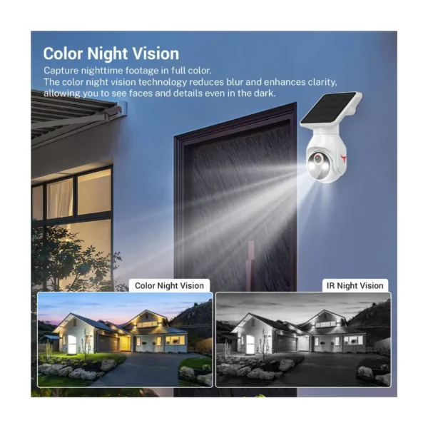 1080p Wireless Security Camera with Solar Panel - Image 2