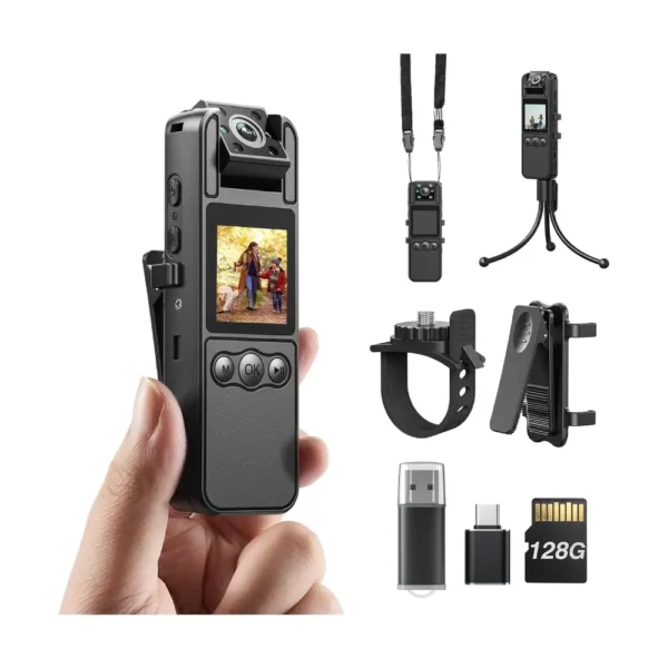 Z11 4K Body Camera with Audio and Video Recording – 128GB Wearable Security Cam - Image 2