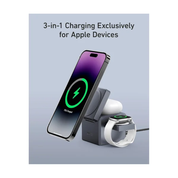 Anker 3-in-1 Cube Compatible with MagSafe – The Ultimate Charging Solution - Image 3