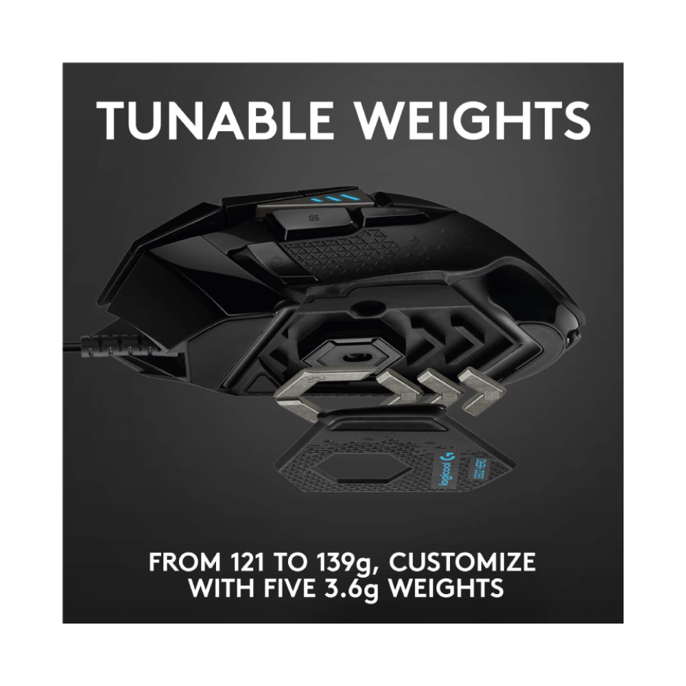 Logitech G502 HERO High Performance Wired Gaming Mouse - Image 4