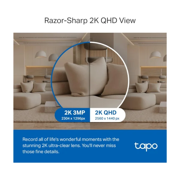 TP-Link Tapo C220 2K QHD Pan/Tilt Security Camera - Image 5