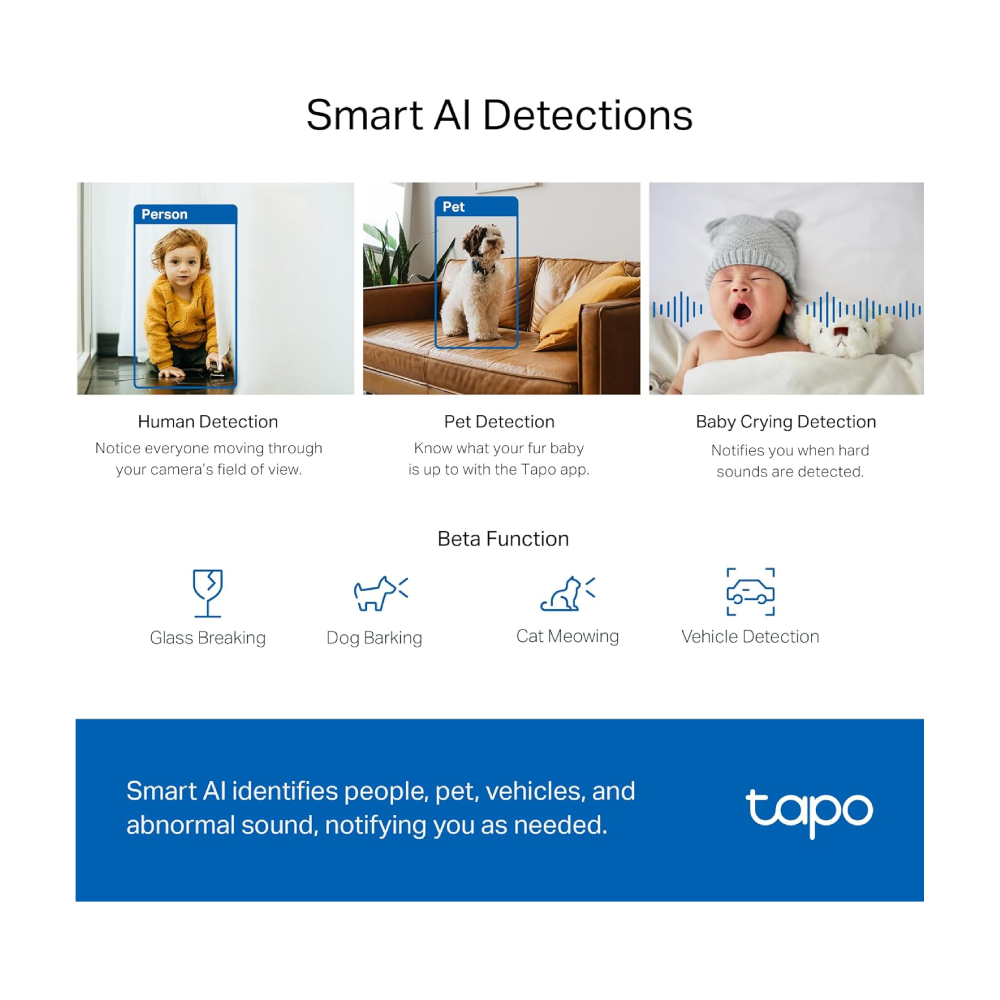 TP-Link Tapo C220 2K QHD Pan/Tilt Security Camera - Image 4
